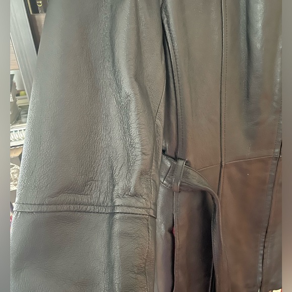 Black Leather Jacket - Croft & Barrow - Picture 5 of 16